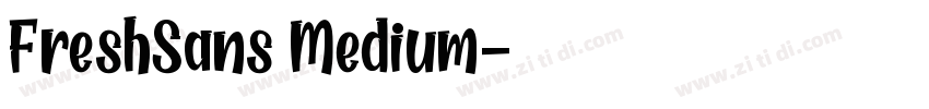FreshSans Medium字体转换